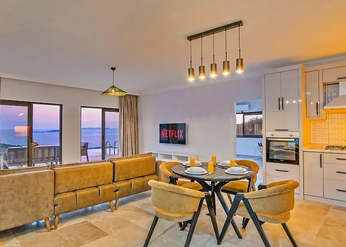 Goekseki 2 Bedroom Seaview With Private Pool Hot Tub Kaş