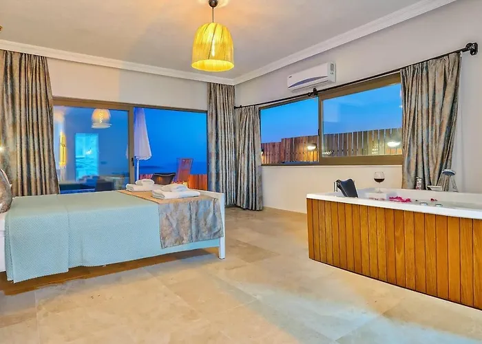 Goekseki 2 Bedroom Seaview With Private Pool Hot Tub * Kaş