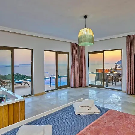 Villa Goekseki 2 Bedroom Seaview With Private Pool Hot Tub *