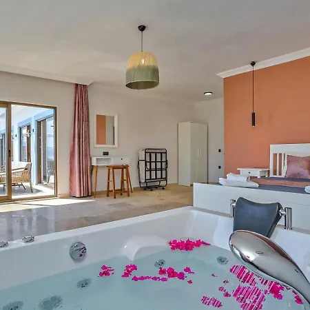 Goekseki 2 Bedroom Seaview With Private Pool Hot Tub * Kaş