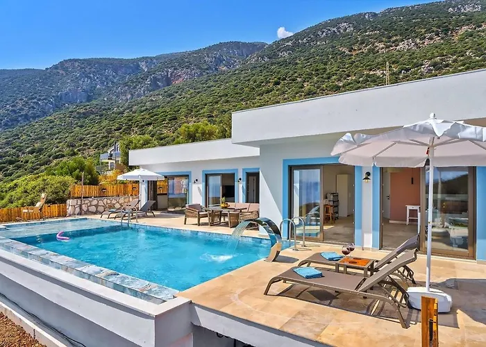 Goekseki 2 Bedroom Seaview With Private Pool Hot Tub * Kaş