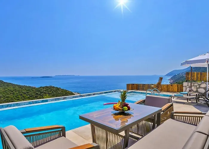 Goekseki 2 Bedroom Seaview With Private Pool Hot Tub * Kaş