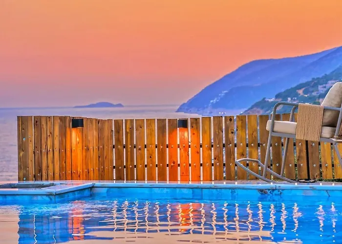 Goekseki 2 Bedroom Seaview With Private Pool Hot Tub Villa Kaş