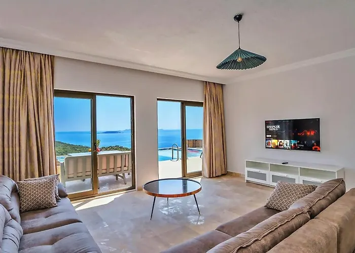 Goekseki 2 Bedroom Seaview With Private Pool Hot Tub Villa