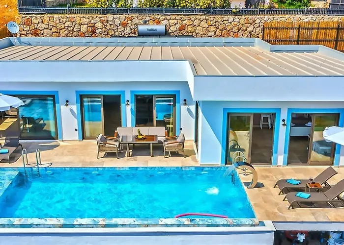 Goekseki 2 Bedroom Seaview With Private Pool Hot Tub Kaş