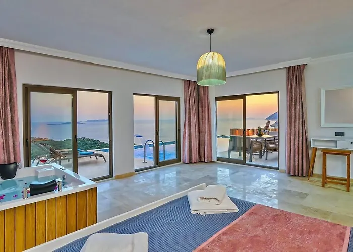 Villa Goekseki 2 Bedroom Seaview With Private Pool Hot Tub *