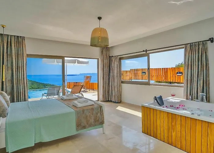 Goekseki 2 Bedroom Seaview With Private Pool Hot Tub Villa